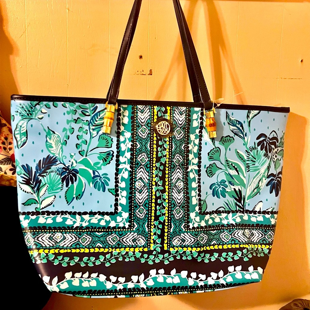 Lilly Pulitzer Meena Tote -Seabreeze blue -NWT included/not attached